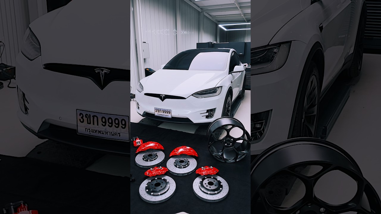 เซรามิคเบรค + UP-05 Tesla Model X — G-FORCE Thailand