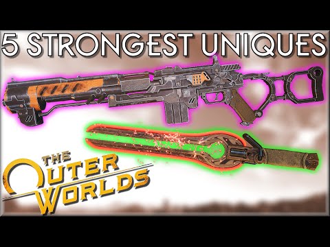 5 STRONGEST UNIQUE WEAPONS in The Outer Worlds - Caedo's Countdowns