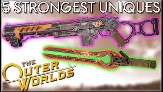 5 STRONGEST UNIQUE WEAPONS in The Outer Worlds - Caedo
