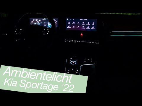 Ambientebeleuchtung (64 Farben) im 2022 Kia Sportage GT-Line [4K] - Autophorie Extra