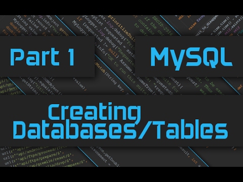 How to create Database Tables and Add Columns in MySQL
