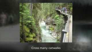 preview picture of video 'Lake Louise Accommodations Features Johnston Canyon Resort Canada'