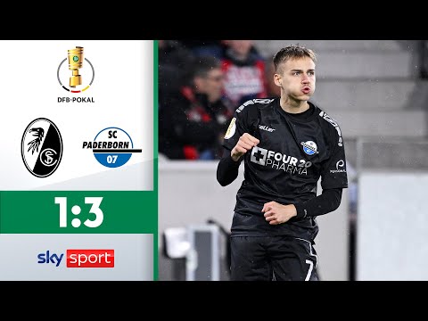 Freiburg fliegt aus Pokal! | SC Freiburg - SC Paderborn 07 | Highlights - Runde2 | DFB Pokal 2023/24
