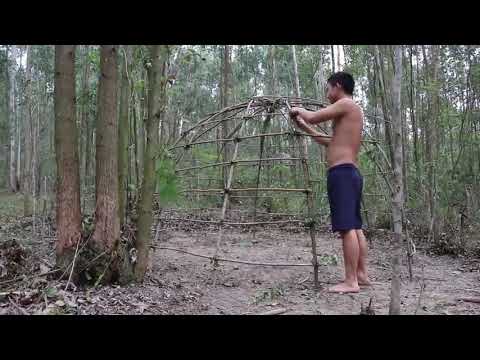 20 = Days = Survival = And Build In The Rain Forest   Full Video