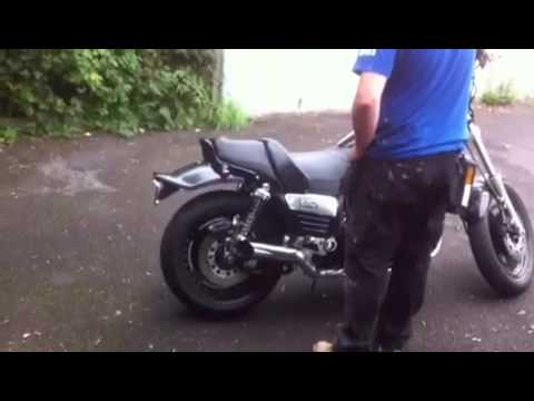 UFO straight through exhaust on Yamaha vmax