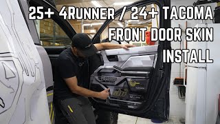 25+ 4Runner / 24+ Tacoma Door Skins Front Install Video | Taco Vinyl