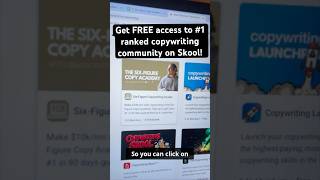 Skool’s top ranked copywriting community is free