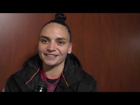 Golden Shoe winner Nicky Evrard after FWS Woluwe - OHL Women on 27.01.2023
