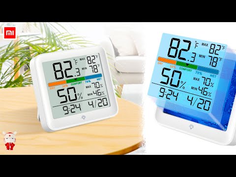 Xiaomi Mute Temperature Humidity Clock Home Indoor High-precision Baby Room C/F Monitor.