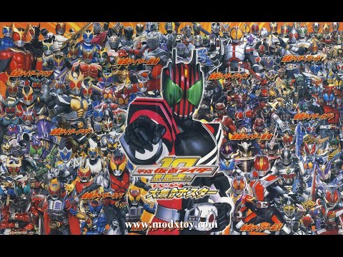 Kamen Rider Decade - Kuuga to Decade Henshin & Finisher + Legendary Riders Return in 2009