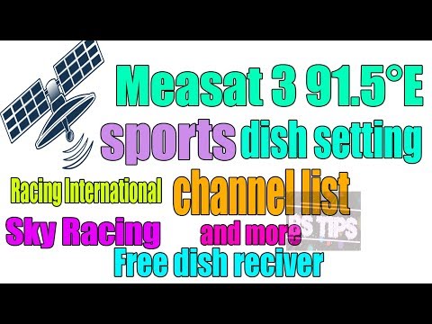 Measat 3 91.5.E dish setting and channel list