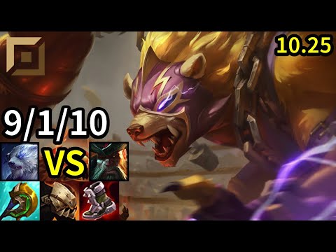 Volibear Top vs Gangplank - EUW Master | Patch 10.25