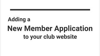 Rotary DACdb feature! Add Member Application to webpage