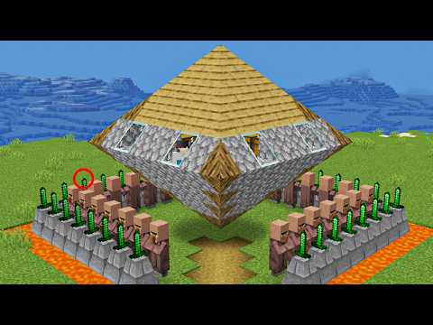 ILLEGAL Villager Base in Minecraft?!