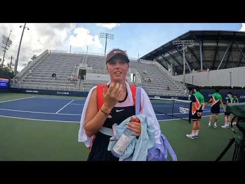 US OPEN 2022 Qualifying Interview with Linda Fruhvirtova