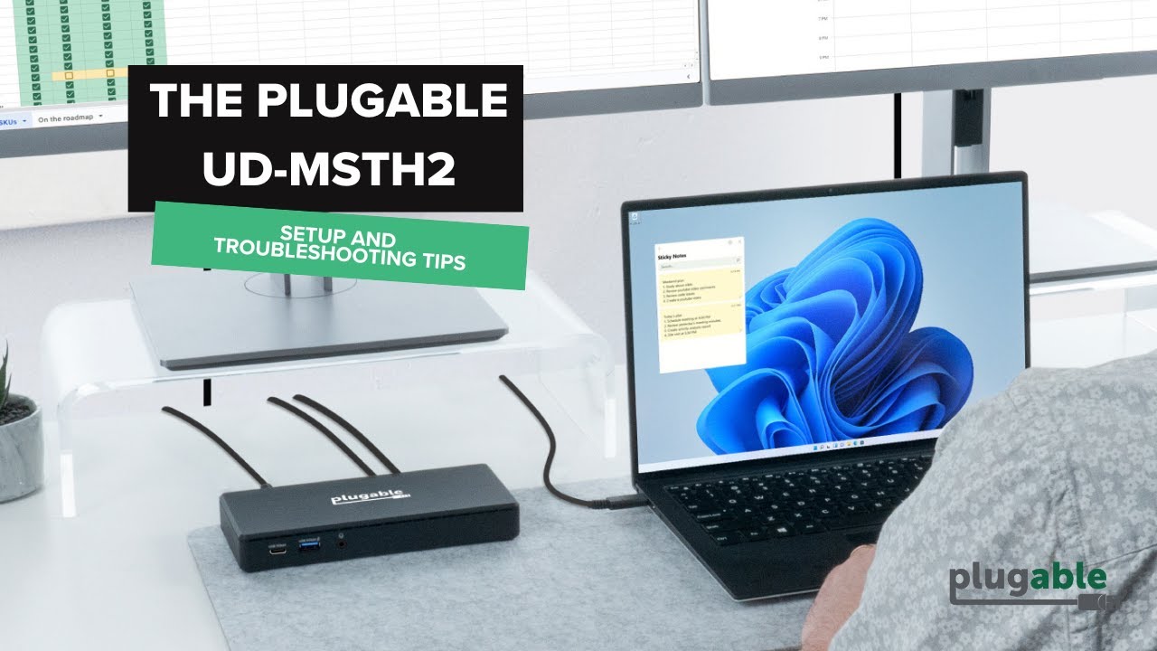 Plugable UD-MSTH2 Setup & Compatibility Guide | Dual 4K 60Hz Dock for Windows & ChromeOS