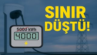 Elektrik Tüketim Sınırı Düştü! 5000 kWh Yerine Artık 4000  | Ne Anlama
