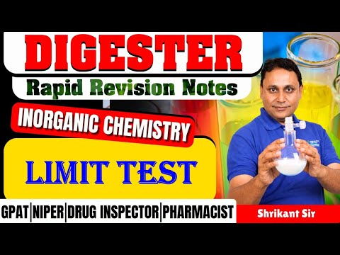 D-11 | Limit Test (INORGANIC CHRMISTRY) #gpat2026 #niper #arsenic #lead #iron #sulphate #limittest