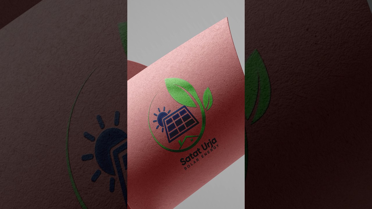 Solar Panel Logo Design In Canva | Canva Logo Design Tutorial || Rajesh