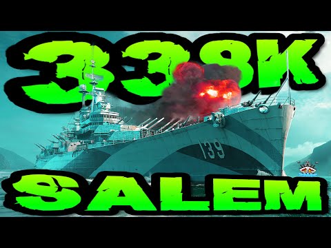 Salem drückt 338K DMG *U.S.A* im "300K Club" ⚓️ in World of Warships 🚢 #worldofwarships