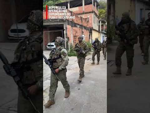 BOPE EM AÇÃO NAS COMUNIDADES DO FUBÁ E CAMPINHO. #pmerj #servireproteger #tvpmerj