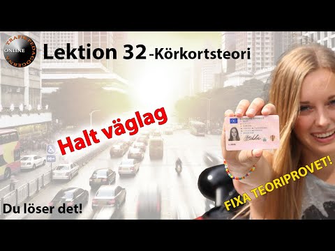 Körkortsteori! -Allt om körning i halka –Fixa teoriprovet! Lektion 32 av 65!