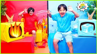 HOT VS COLD Challenge Ryan vs Daddy 1hr Kids Show