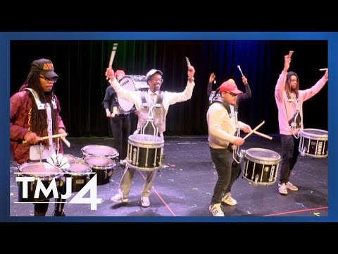 This drumline goes hard