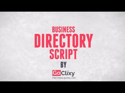 Business Directory Script - To Build Your Own Directory Websites