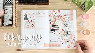 February Bullet Journal | Plan with Me | Collage Journal | Creative Journal | Music Theme 2026