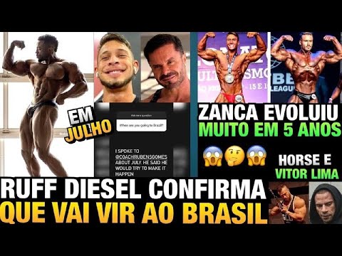 RAMON VAI TREINAR POSES COM RUFF DIESEL (RUFF VEM AO BRASIL) - EVOLUÇÃO DO ZANCA + HORSE E VITOR