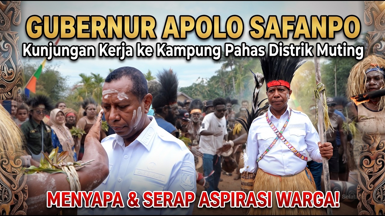 KUNKER Gubernur Apolo ke kampung Pahas Distrik Muting, Menyapa dan Serap Aspirasi Warga