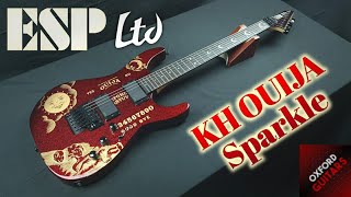 Video thumbnail for ESP LTD KH Ouija Red Sparkle Limited Edition Kirk Hammett Metallica guitar close up video by Oxford Guitars