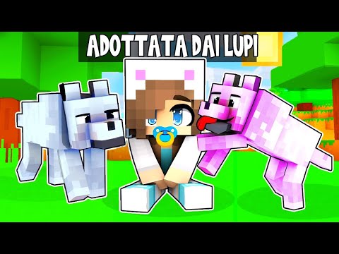 VENGO ADOTTATA DA UNA FAMIGLIA DI LUPI SU MINECRAFT!