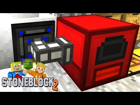 SparkofPhoenix -  Magmatic generator for electricity!  - Minecraft Stoneblock 2 #14
