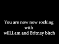 WillIAm ft Britney Spears Scream and shout lyrics ...