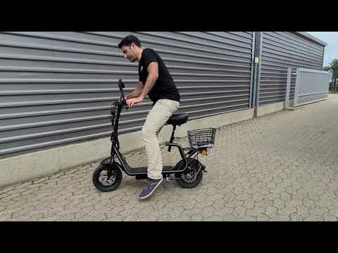 E-Roller, 19 kg  mit Sitz und Mofa Straßenzulassung "E-Groove", Elektroroller, Roller, E-Scooter