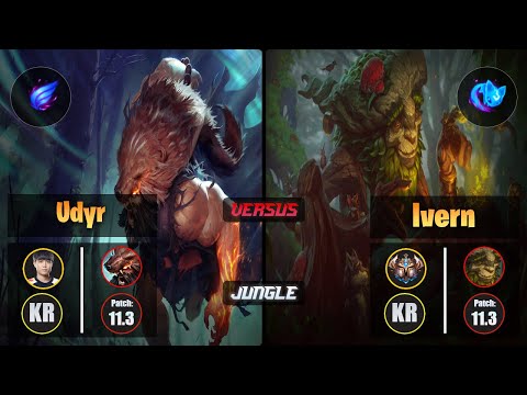 Cuzz UDYR (Jungle) [Phase Rush] VS IVERN - Challenger KR Patch 11.3