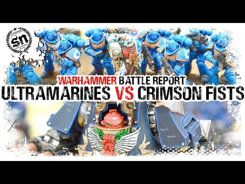 Warhammer 40,000 (Battle Report) Ultramarines vs Crimson Fists