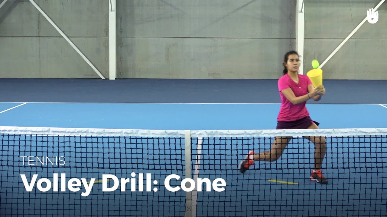 Volley Drill Cone How to Play Tennis Sikana