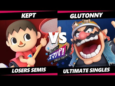 Sumapa 136 LOSERS SEMIS - kept (Villager) Vs. Glutonny (Wario) Smash Ultimate - SSBU