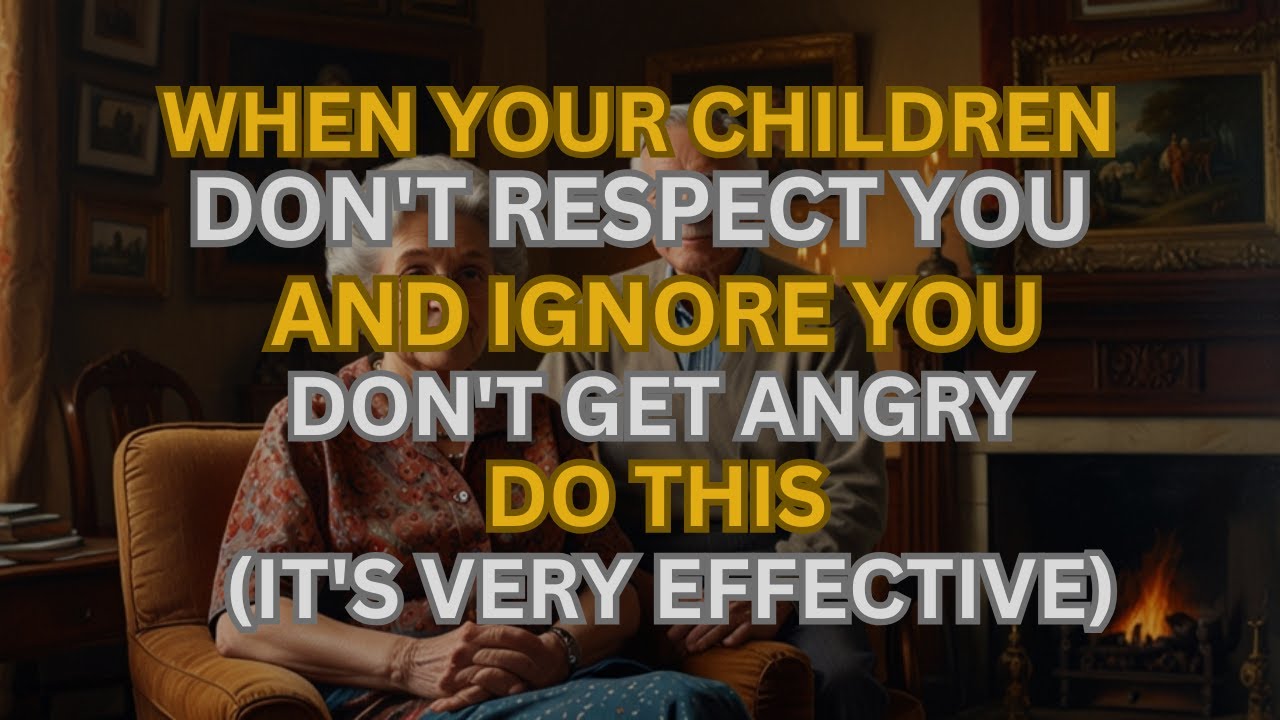 When You Grow Old: If Your Children Don’t Respect or IGNORE YOU, Stay CALM and DO THIS