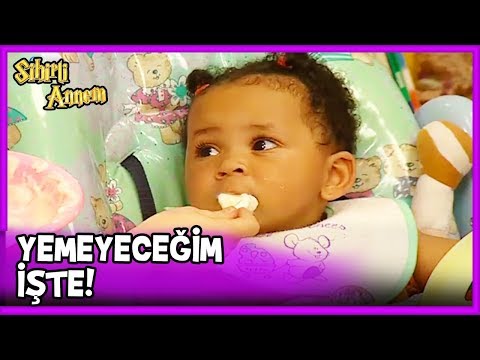 Çilek ve Berk, Toprak'a Mama Yediriyor - Sihirli Annem 62. Bölüm