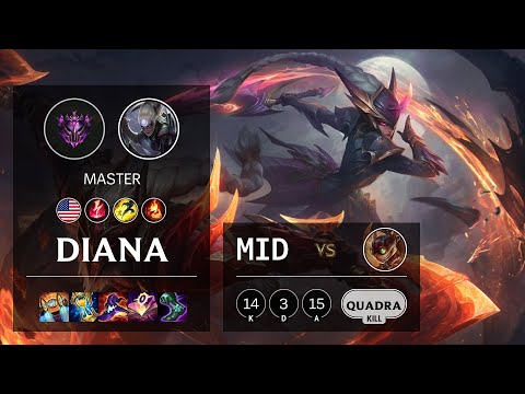 Diana Mid vs Ziggs - NA Master Patch 11.13