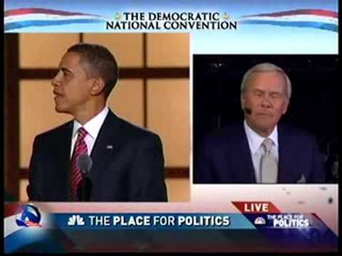 MSNBC Brokaw on Barack Obama's Nomination speech