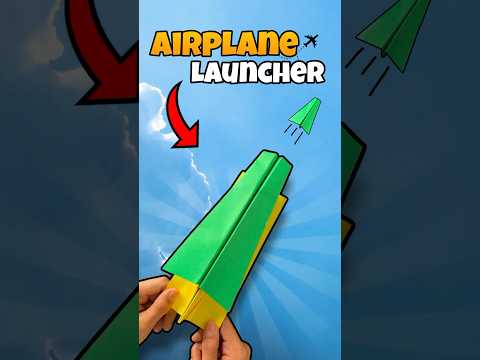 Make Easy Paper airplane Launcher 🤩#shorts