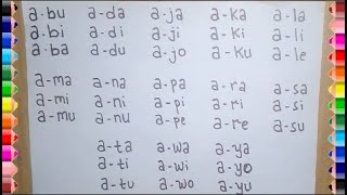Download lagu BELAJAR MENGEJA DAN MEMBACA 2 SUKU KATA AWALAN HURUF A mp3
