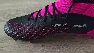 Pánské kopačky kolíky Adidas Predator Accuracy.1 SG černo-růžové