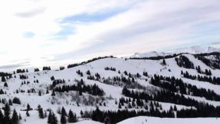 preview picture of video 'Les Gets - Descente en snowboard'