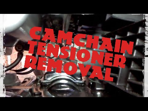 Camchain tensioner removal, camshaft caps, etc. Kawasaki KZ750 E1 Rebuild #21